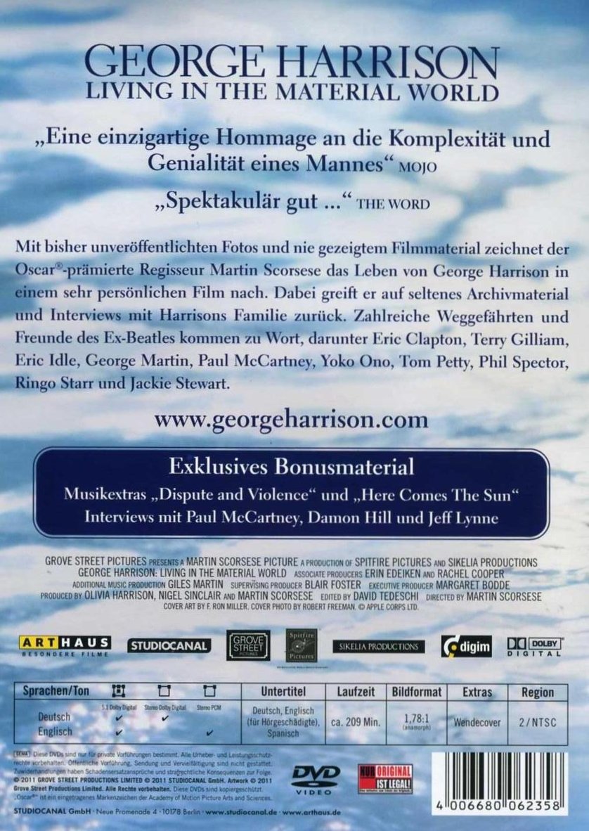 george harrison living in the material world blu ray torrent